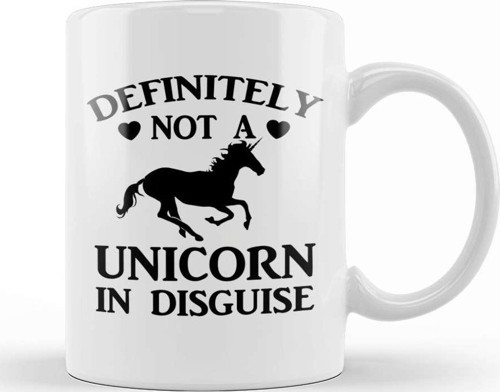 Not A Unicorn In Disguise Kupa Bardak Porselen