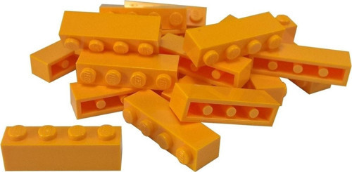 Creator Aksesuar Custom Moc Brick 1 X 4 Tuğla Açık Turuncu
