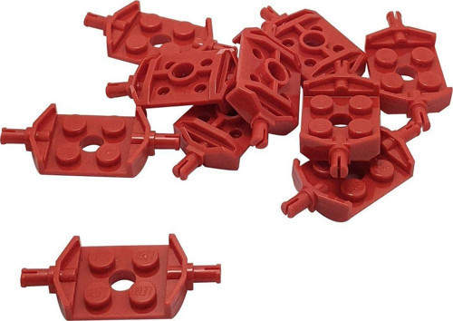 Aksesuar Custom Plate Wheel Modified 2 X 2 Kırmızı Tekerlek Bağlantı Parçası 4 Adet