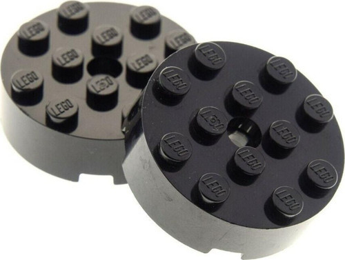 Creator Custom Moc Aksesuar Brick Round 4 X 4 Yuvarlak Tuğla Siyah