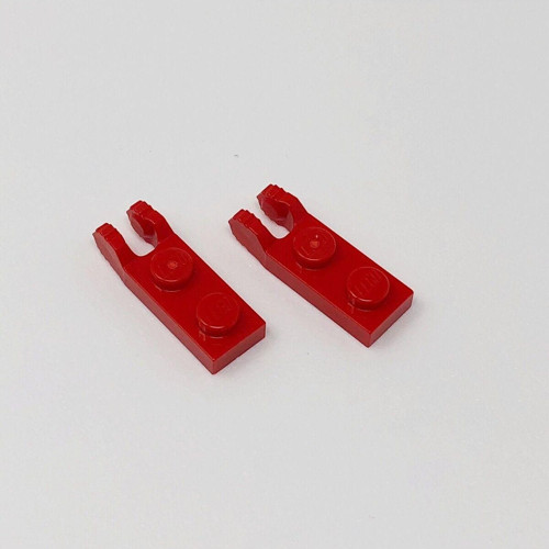 Custom MOC Aksesuar Hinge Plate 1 x 2 Menteşe Eklem Parçası Kırmızı
