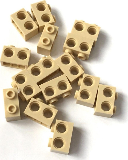 Technic Aksesuar Moc Brick 1 X 2 Pin Çift Delikli Taba Tan Tuğla