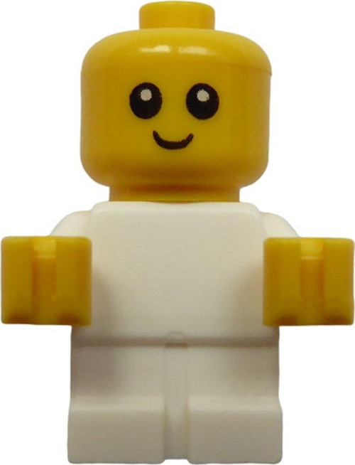 City Minifigure Minifigür Şehir Beyaz Tulumlu Bebek