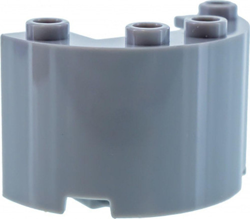 Aksesuar Custom Cylinder Half 2 X 4 X 2 Tuğla Açık Gri Silindir