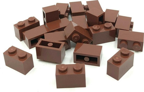 Creator Aksesuar Custom Moc Brick 1 X 2 Kahverengi Tuğla