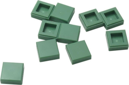 Creator Aksesuar Custom Moc Tile 1 X 1 Kum Yeşili Fayans