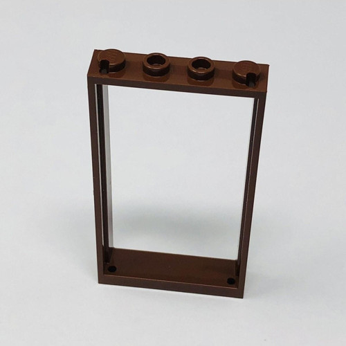 City Aksesuar Custom Moc Door Bina 1 X 4 X 6 Koyu Kahverengi Kapı