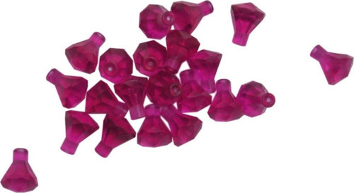 Aksesuar Custom Mücevher 1 X 1 Diamond Şeffaf Pembe Elmas Jewel