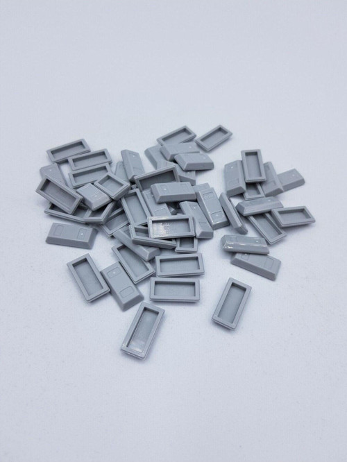 Aksesuar Moc Custom Minifigür Minifigure Ingot Altın Külçe Açık Gri