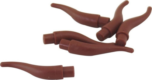 Creator Aksesuar Moc Custom Long Horn Hayvan Öküz Boynuz Kahverengi