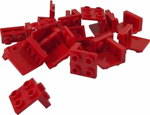 Creator Moc Aksesuar Bağlantı Parçası Bracket 1 X 2 - 2 X 2 Kırmızı