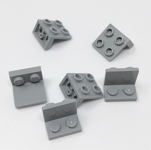 Creator Moc Ters Bağlantı Parçası Bracket 1 X 2 - 2 X 2 Açık Gri