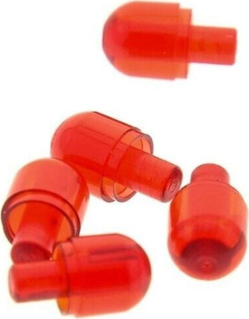 Custom Aksesuar Minifigür Bionicle Barraki Göz Işık Şeffaf Kırmızı