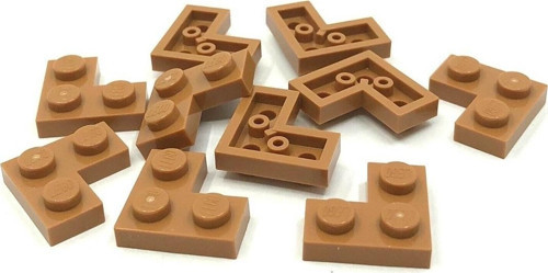 Creator Custom Plate 2 X 2 Corner Düz Köşe Tuğla Açık Kahverengi