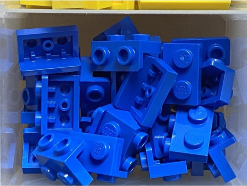 Creator Custom Moc Bağlantı Parçası Bracket 1 X 2 - 1 X 2 Mavi
