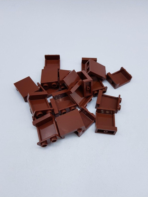 Creator Moc Custom Aksesuar Panel 1 X 2 X 2 Tuğla Kahverengi