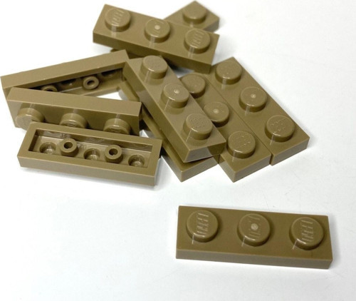 Creator Moc Custom Aksesuar Plate 1 X 3 Düz Tuğla Koyu Taba
