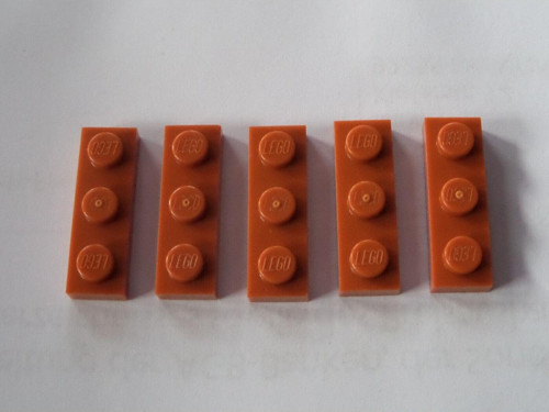 Creator Moc Custom Aksesuar Plate 1 X 3 Düz Tuğla Koyu Turuncu