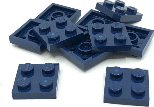 Creator Moc Custom Aksesuar Plate 2 X 2 Düz Tuğla Lacivert