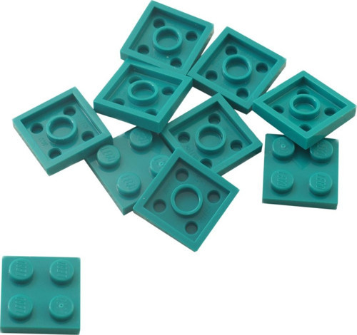Creator Moc Custom Aksesuar Plate 2 X 2 Düz Tuğla Turkuaz