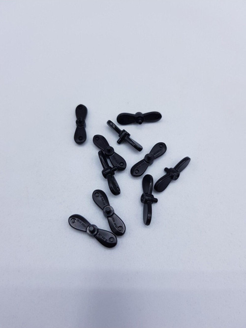 Moc Custom Aksesuar Minifigür Minifigure Headgear Küçük Pervane Siyah 4 Adet