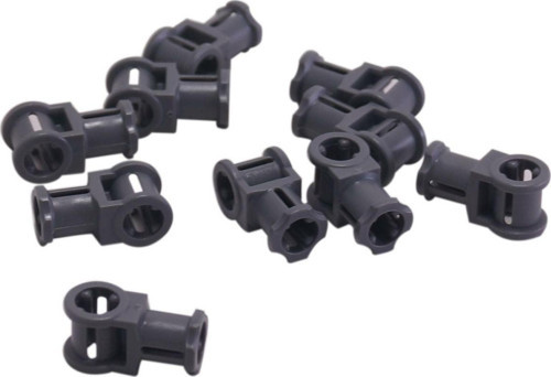 Technic Moc Custom Axle Connector Ortası Axle Delikli Koyu Gri