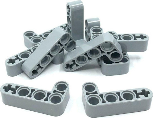 Technic Moc Custom Liftarm Bent Thick L-shape 2 X 4 - Açık Gri