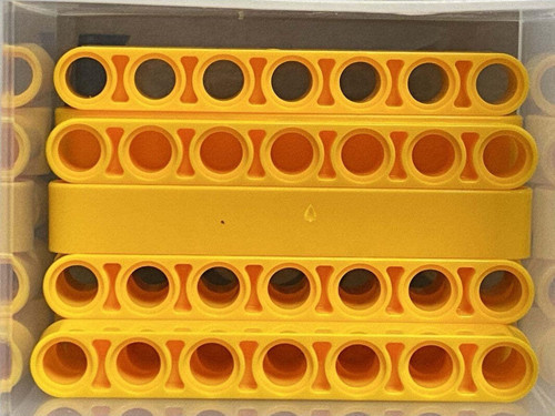 Technic Moc Custom Aksesuar Liftarm 1 X 7 Thick - Açık Turuncu
