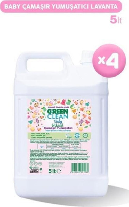 Baby Bitkisel Çamaşır Yumuşatıcı Lavanta Yağlı 5 lt X 4