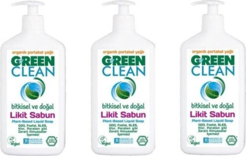 Organik Portakal Yağlı Likit Sabun 500 Ml 3'Lü Set