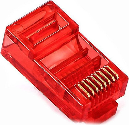 PM-22701 RJ45 RJ45 CAT6 8P/8C KIRMIZI SOKET (100LÜ PAKET)