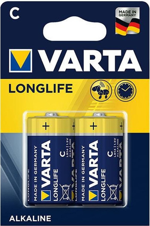 LONGLIFE POWER ALKALİN ORTA BOY C PİL (2Lİ PAKET FİYATI)