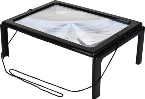 Yaşlılar Için A4 Boyutu Masa Tipi Işıklı Okuma Büyüteç Th-275205B