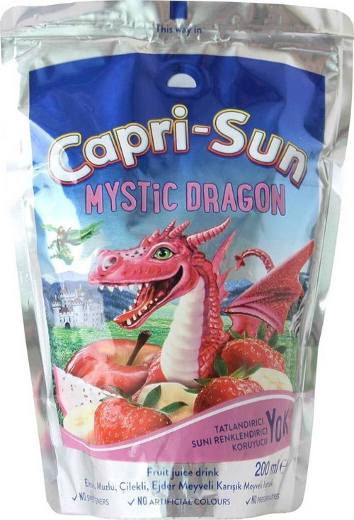 Mystic Dragon Elmalı Muzlu Çilekli Ejder Meyveli Içecek 200 ml