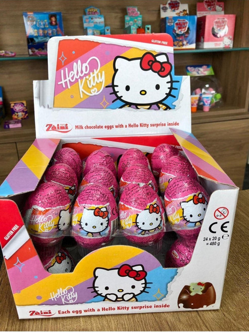 Hello Kitty Glutensiz Çikolatalı Sürpriz Yumurta 6'lı