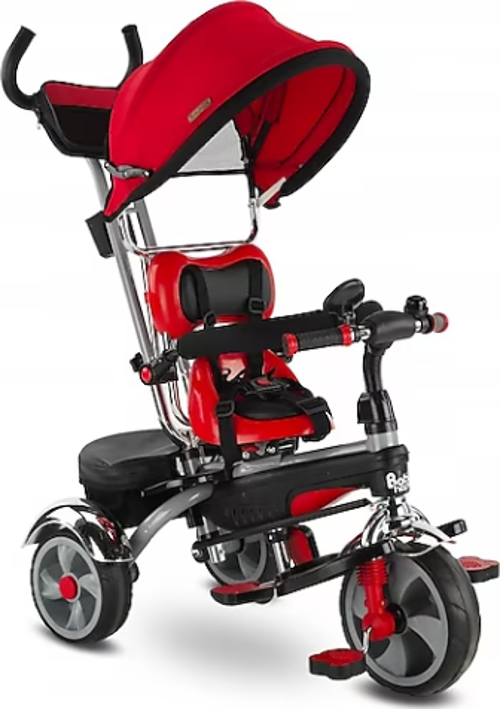 Babyhope 9500 Star Üç Teker Bisiklet BH-9500 Ebeveyn Kontrollü Şişme Eva Tekerlekli Tricycle