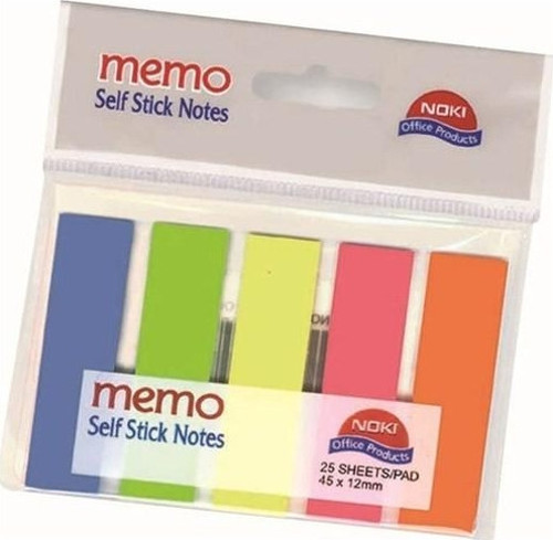 Memo Film İndex 5 Renk 12X45Mm 25 Yp. 12050 Yapışkan Notluk
