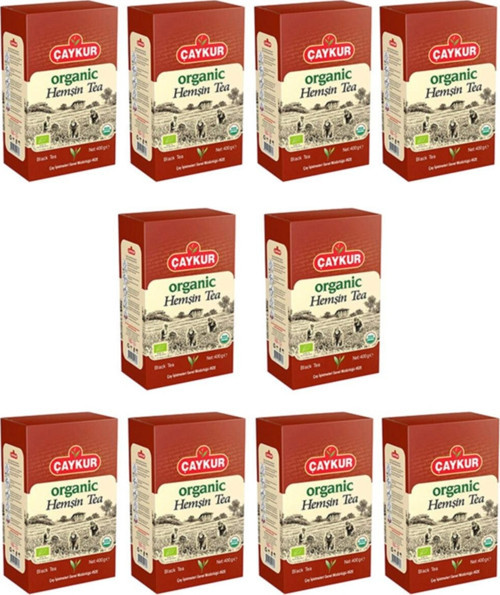 Organik Hemşin Siyah Dökme Çay 400 gr. - Karton Kutu - 10 Adet