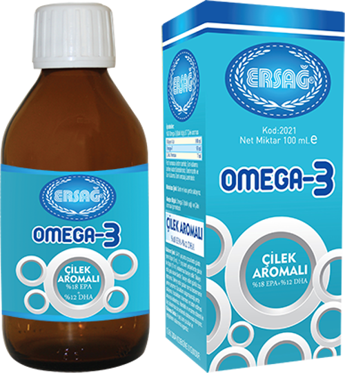 Omega 3 Sıvı (Çilek Aromalı) Gıda Takviyesi 100 Ml.