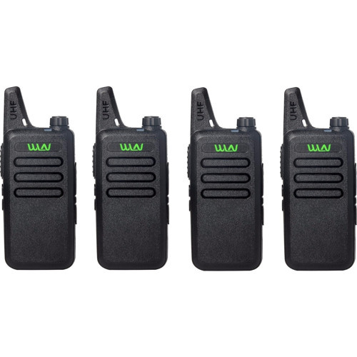 KD-C1 PMR El Telsizi 4'lü Set – Kulaklıklı 446 MHz Lisanssız Telsiz Seti Şarjlı Profesyonel İletişim Paketi
