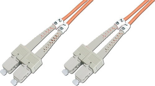 SC - SC Fiber Optik Patch Kablo, Multimode OM 2 50/125 Duplex, 3.0mm, LSZH, 20 metre<br>B