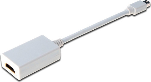 Mini DisplayPort (mini DP) <-> HDMI Adaptörü, mini DP Erkek - HDMI tip A Dişi, 0.15 me