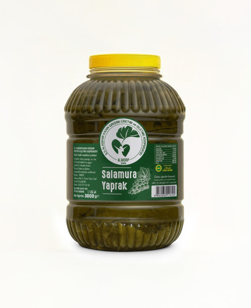 Coğrafi İşaretli Alaşehir Salamura Asma Yaprağı 3 Kg.