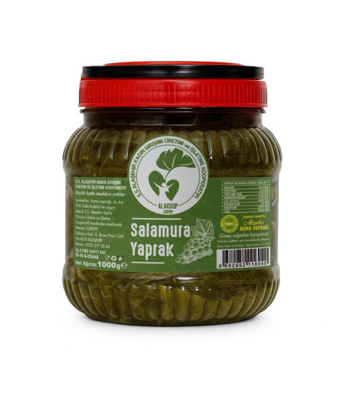 Coğrafi İşaretli Alaşehir Salamura Asma Yaprağı 1 Kg.