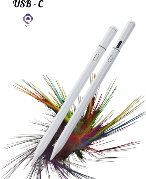 iPad 11 Pro 4. Nesil Uyumlu Pencil USB-C Avuç İçi Red Eğim Özellikli Bluetooth Bağlantılı Stylus Kalem