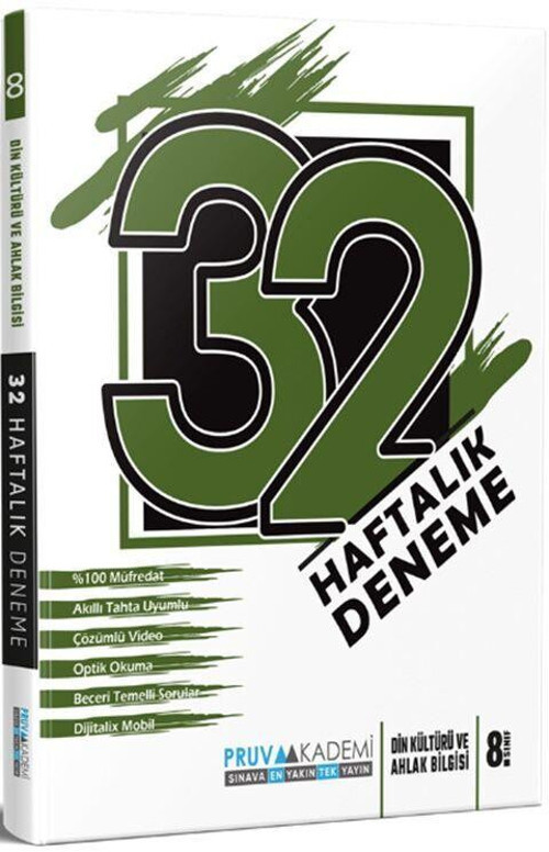 8. Sınıf Din Kültürü ve Ahlak Bilgisi 32 Haftalık Deneme