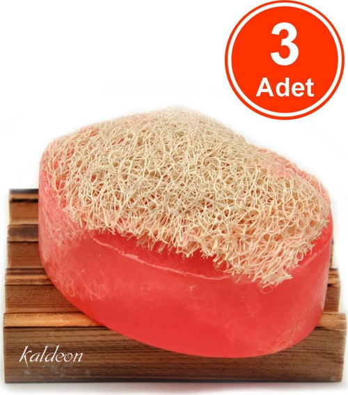 Kabak Lifli El Yapımı Doğal Frambuaz Sabunu 120 G x 3 Adet