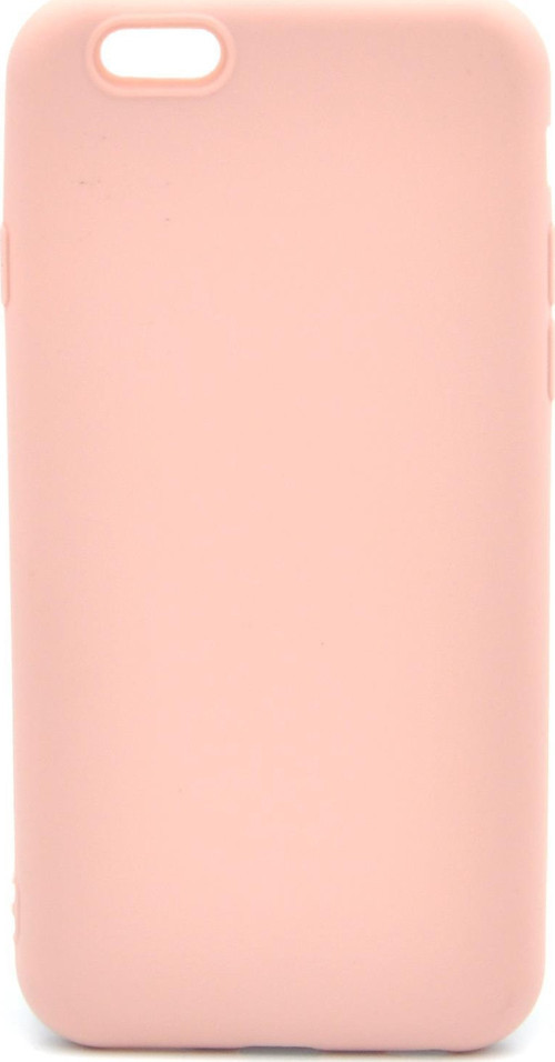 iPhone 6 / 6S Uyumlu Düz Renk Esnek Yumuşak Silikon Kılıf Rubber Pembe