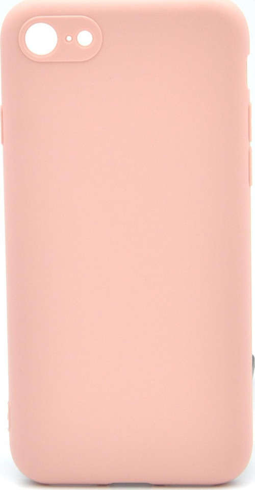 iPhone 7 / 8 Uyumlu Düz Renk Esnek Yumuşak Silikon Kılıf Rubber Pembe