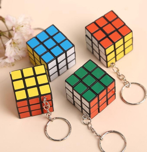 Mini Rubik Zeka Küpü (sabır Küpü) 3x3 Anahtarlık